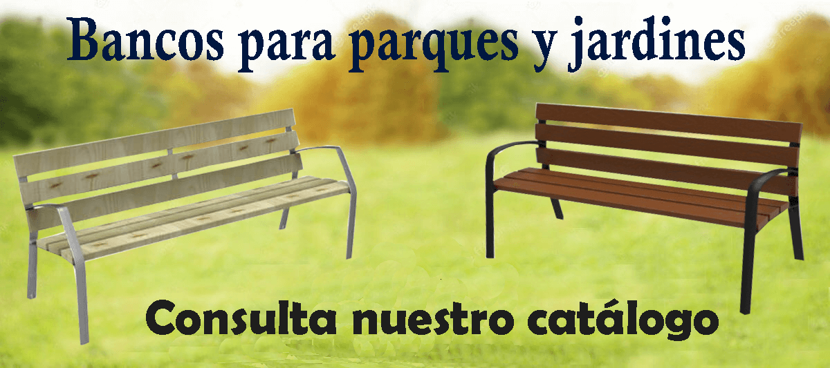 Bancos para paqrues y jardines